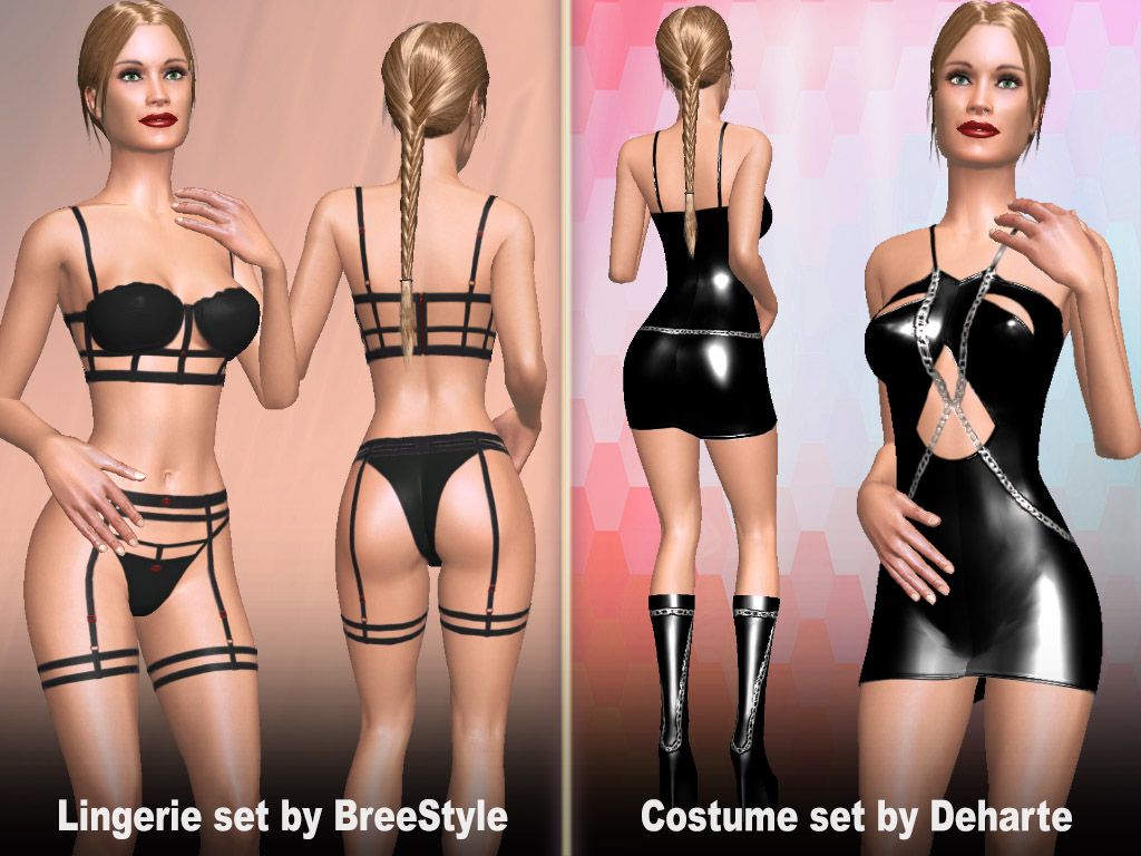 AChat Update 1402 Sexy lingerie set Costume set